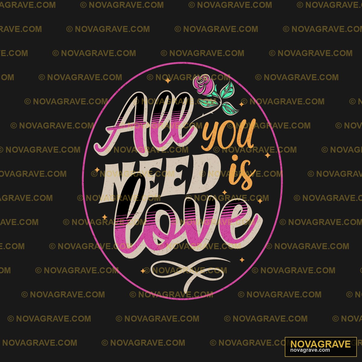 All You Need Is Love Seasonal Holiday - Design DTF