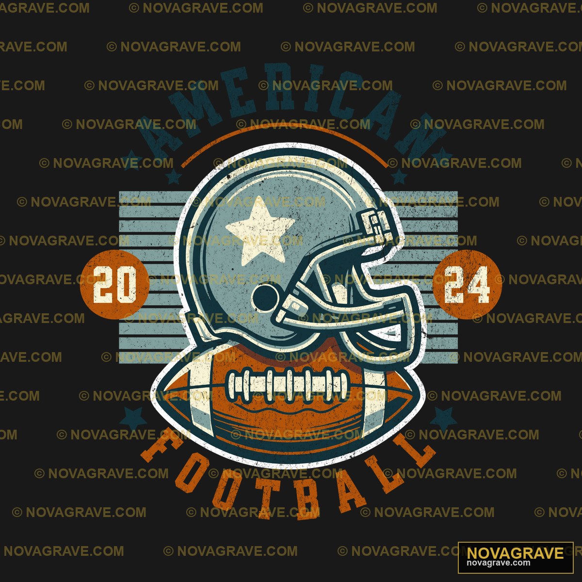 American Football Logo Sports Fitness - Design DTF