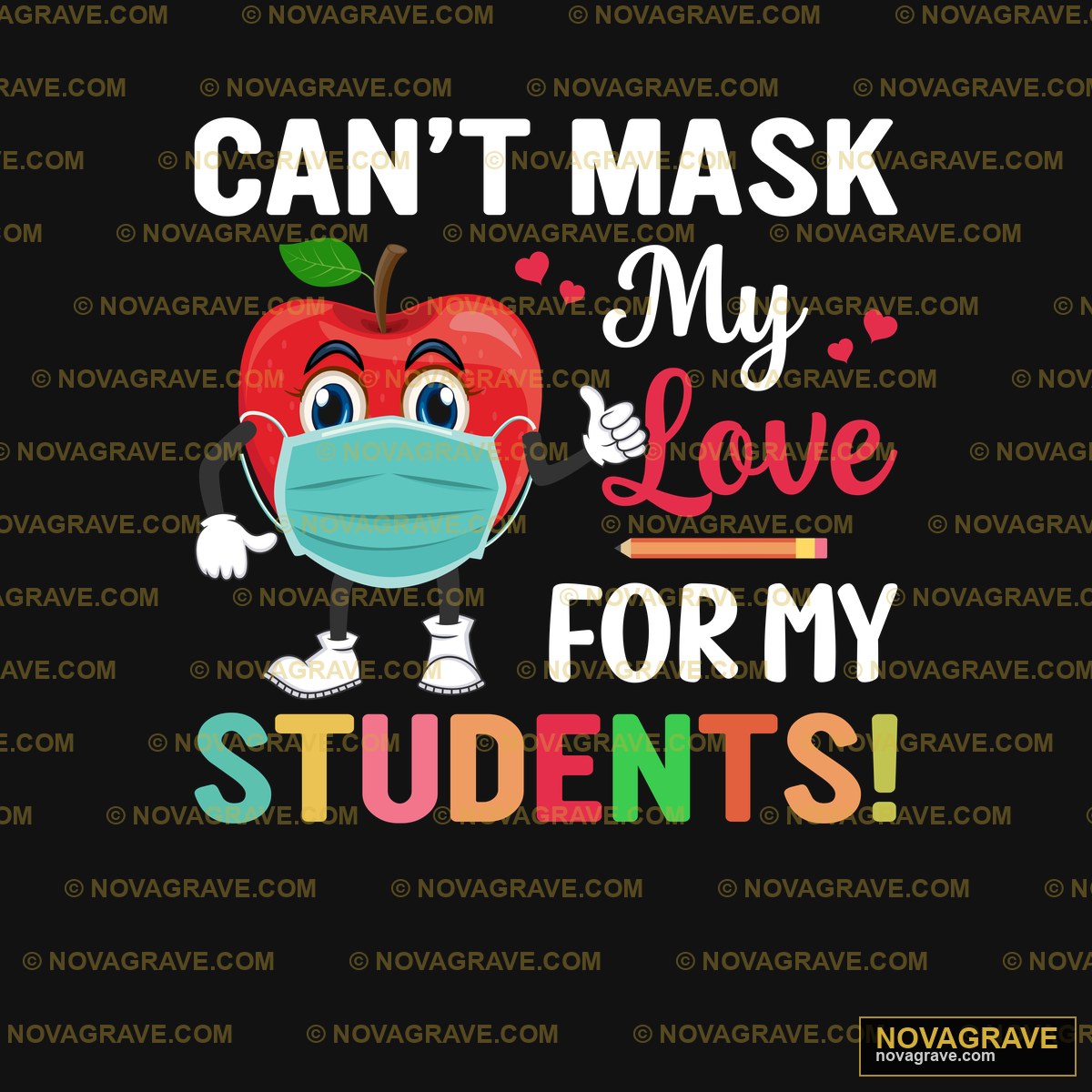 An Apple Wearing A Mask And Holding A Green L Nature Botanical - Design DTF