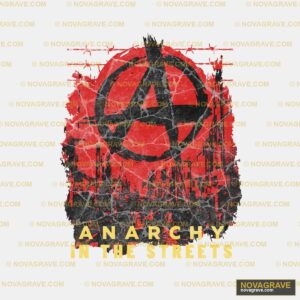 Anarchy in the Streets DTF Design PNG - Urban Grunge Symbol