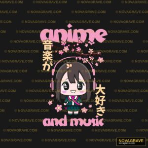 Anime And Music By Theartion Seasonal Holiday - Design DTF