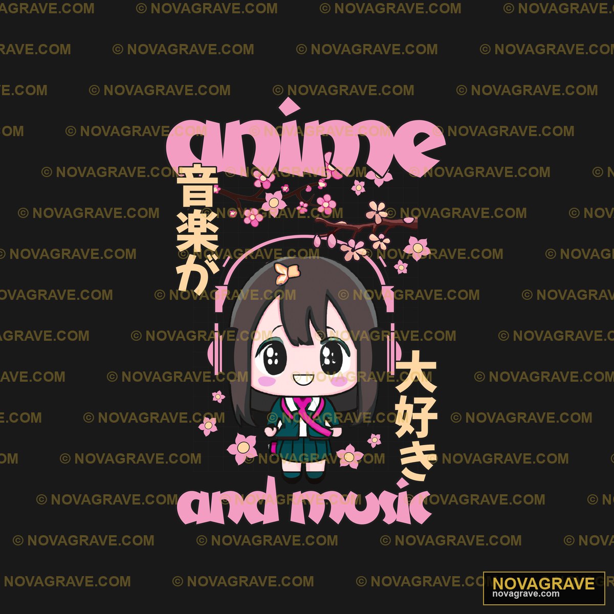 Anime And Music By Theartion Seasonal Holiday - Design DTF