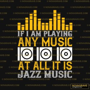 Jazz Music Lover DTF Design with Speakers & Equalizer SVG PNG