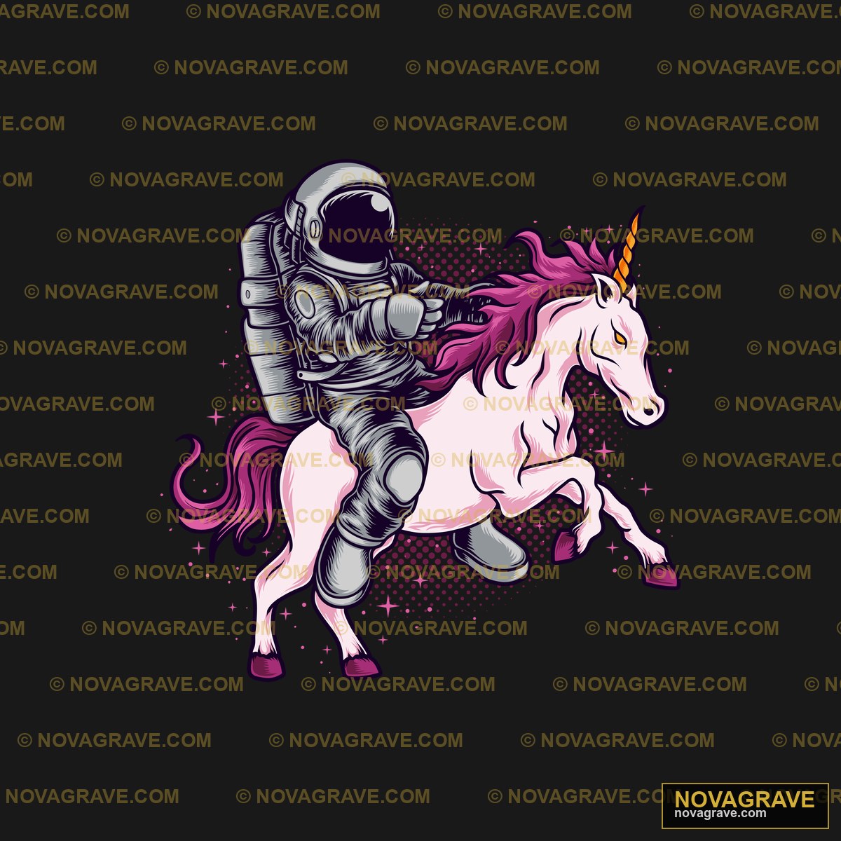 Astronaut Riding A Unicorn Other Designs - DTF Ontwerp