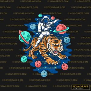 Astronaut Tiger Space Animals Wildlife DTF Design