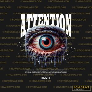 Creepy Dripping Eye Attention DTF Design SVG PNG DXF