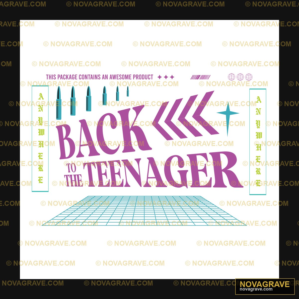 Back To Teenager Logo Other Designs 2 - DTF Ontwerp