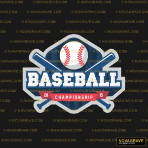 Baseball Championship Logo Sports Fitness - Design DTF