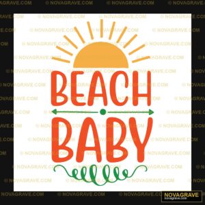 Beach Baby Svp Nature Botanical - Design DTF
