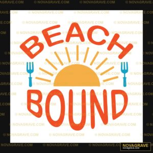 Beach Bound Logo Nature Botanical - Design DTF