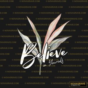 Believe In Yourself Typography Slogans - Design DTF