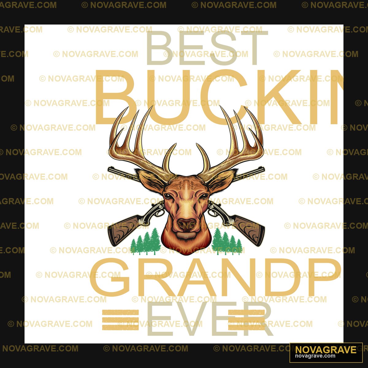 Best Buckin Grandp Ever Deer Hunting DTF Design PNG