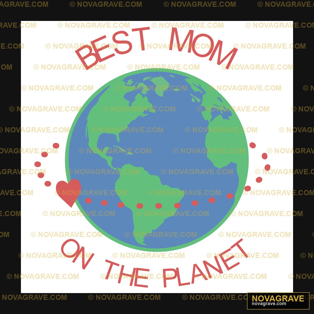 Best Mom On The Planet Family Kids - DTF Transfer Design