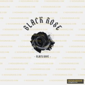 Black Rose By The Black Rose Typography Slogans - DTF Ontwerp