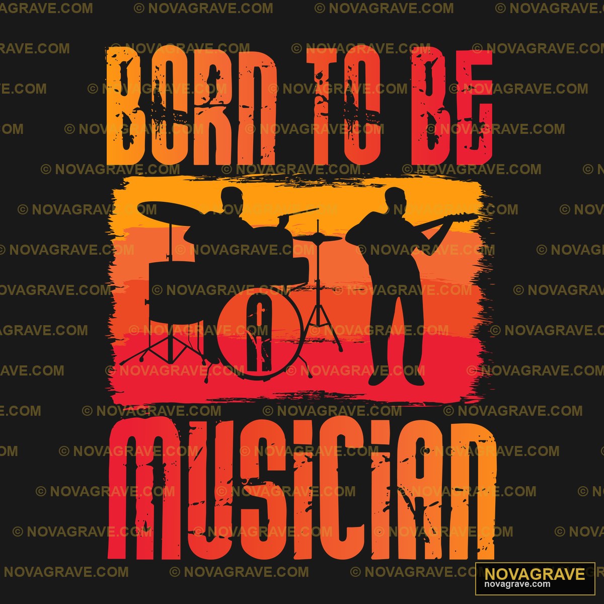 Born To Be Drum T Shirt Music Culture - Design DTF