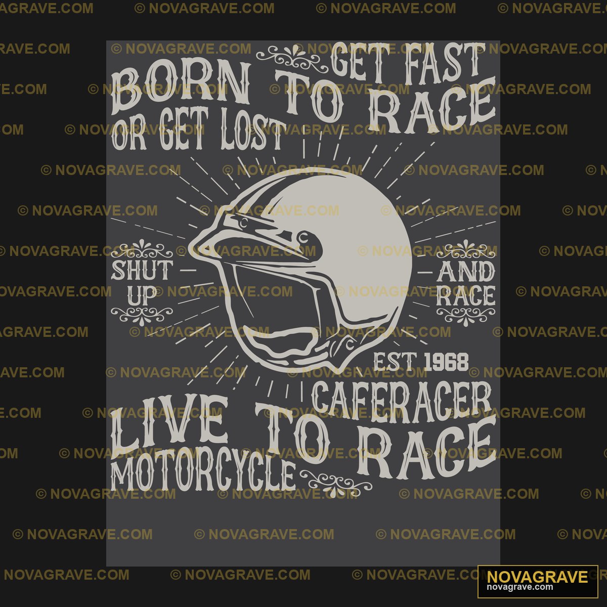Born To Race T Shirt Other Designs - DTF Transfer Design