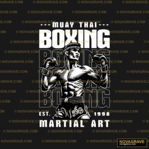 Boxing Martial T Shirt Design Sports Fitness - DTF Ontwerp