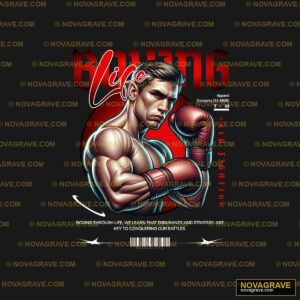 Boxing T Shirt Design Sports Fitness - DTF Ontwerp