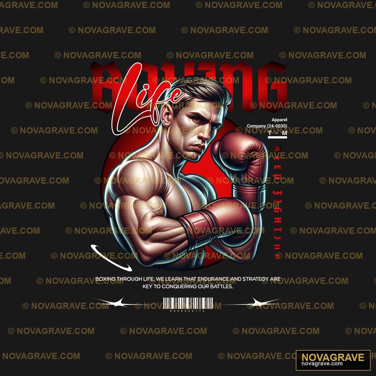 Boxing T Shirt Design Sports Fitness - DTF Ontwerp