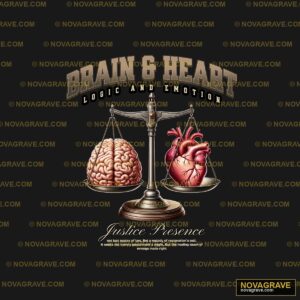 Brain And Heart On Scales Seasonal Holiday - DTF Transfer Design