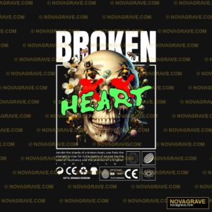 Broken Heart Mens T Shirt By Broken Hearts Seasonal Holiday - Design DTF
