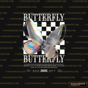 Butterfly Logo Animals Wildlife - DTF Ontwerp