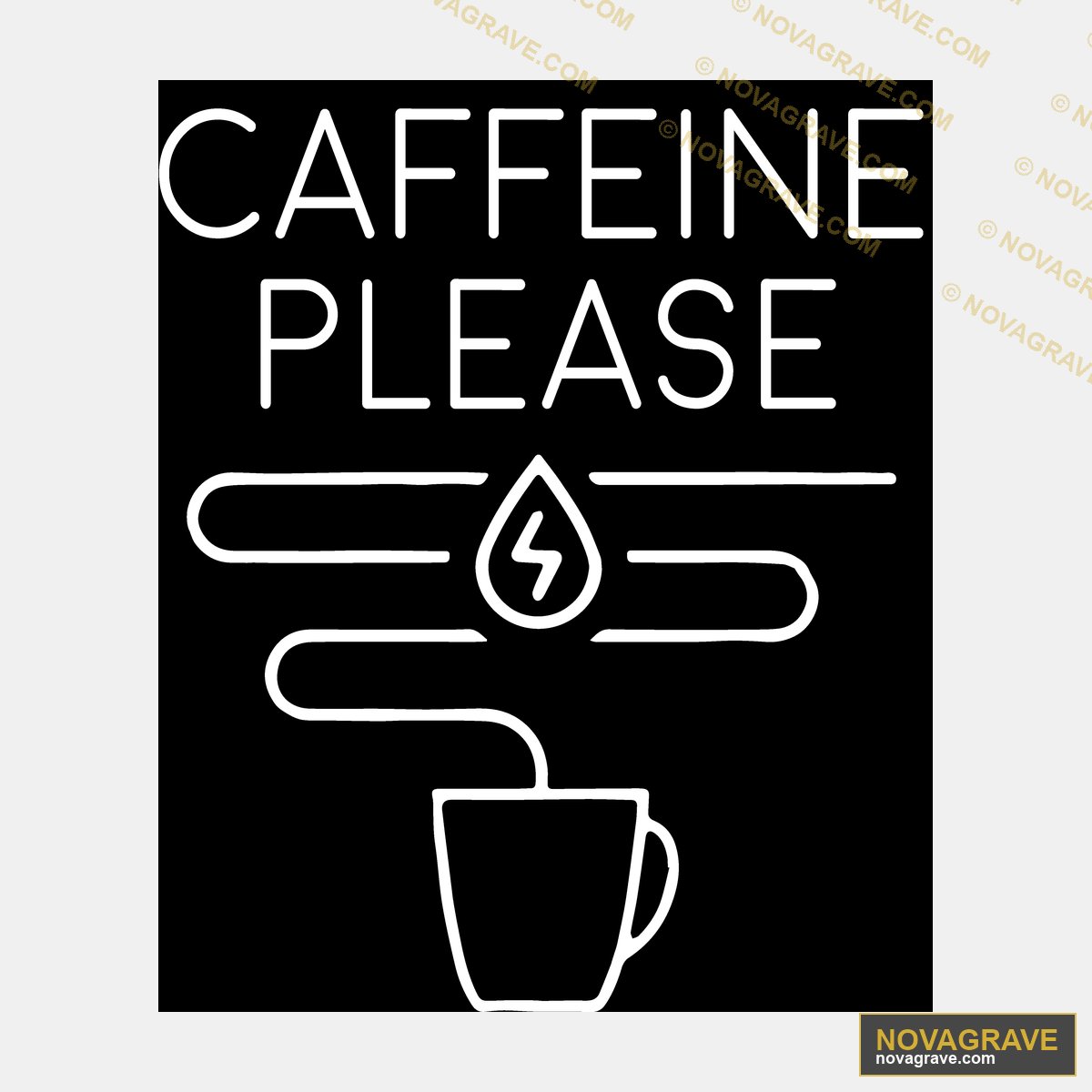 Cafne Please Coffee Shop Other Designs - DTF Transfer Design