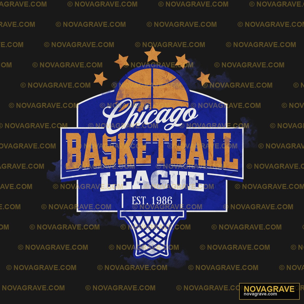 Chicago Basketball League Streetwear Urban - DTF Ontwerp