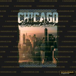 Chicago Skyline T Shirt Design Typography Slogans - DTF Ontwerp