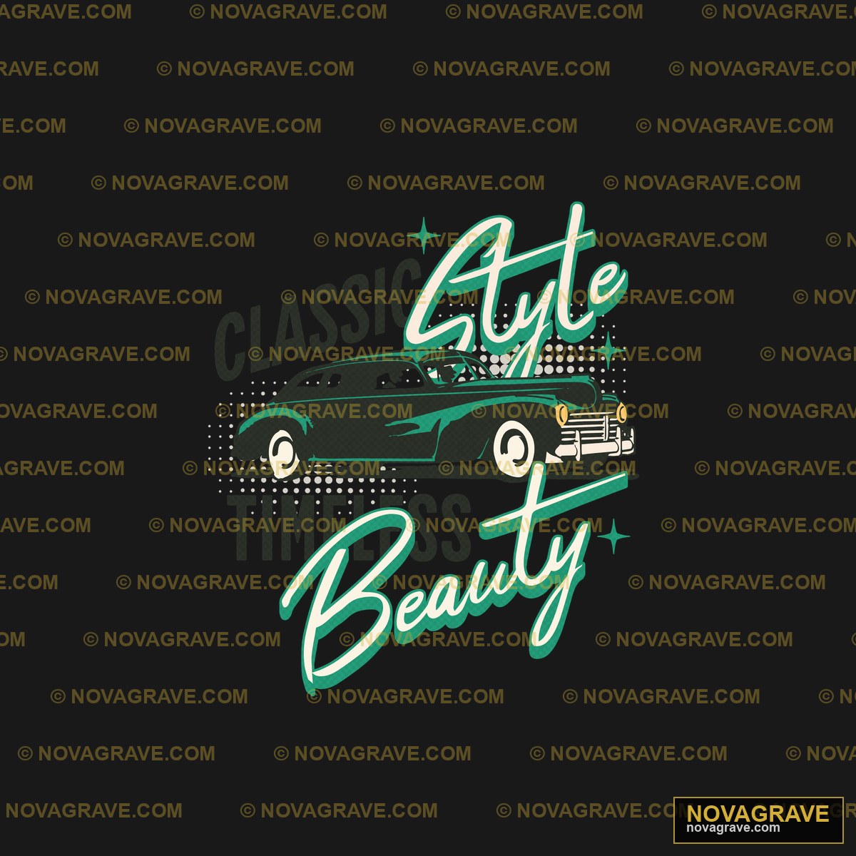 Classic Car T Shirt Design Retro Vintage 2 - DTF Transfer Design
