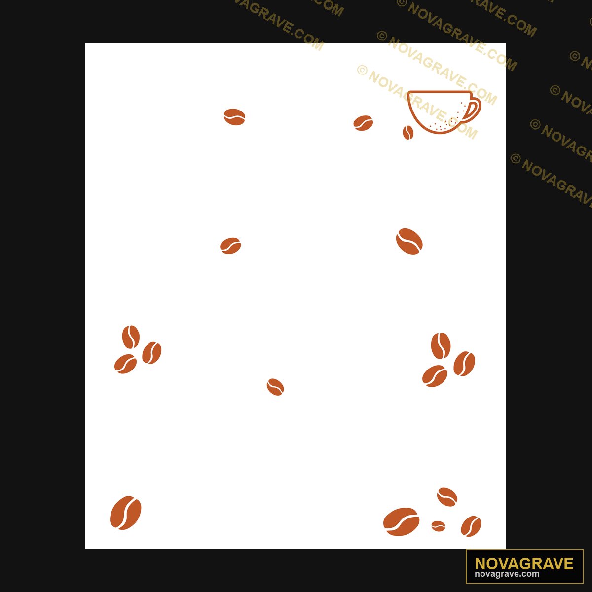 Coffee Beans And Coffee Beans Other Designs - DTF Ontwerp