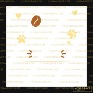 Coffee Cats And Skywings Animals Wildlife - DTF Transfer Design