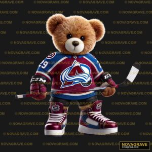 Colorado Avalanche Hockey Bear Animals Wildlife - Design DTF