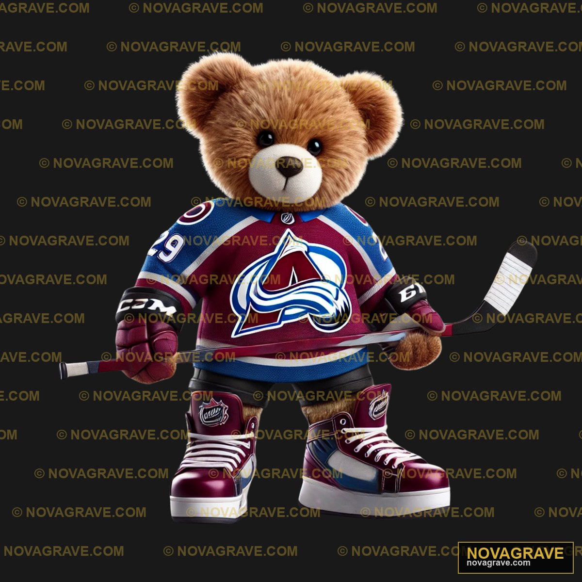 Colorado Avalanche Hockey Bear Animals Wildlife - Design DTF