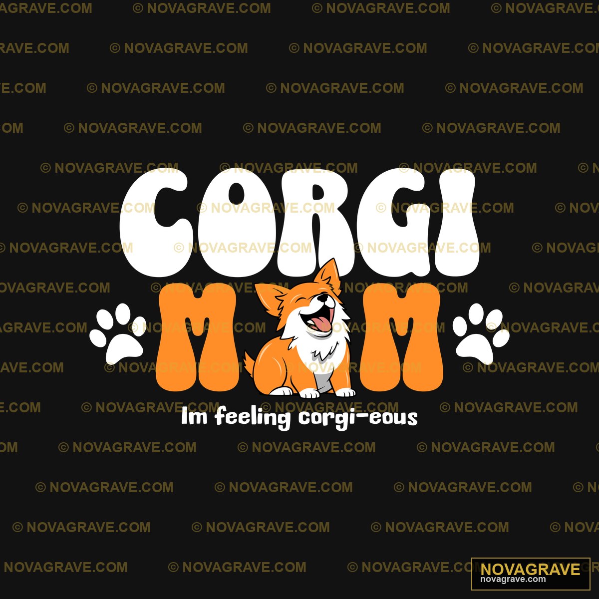 Corgi Mom Im Ere Family Kids - Design DTF