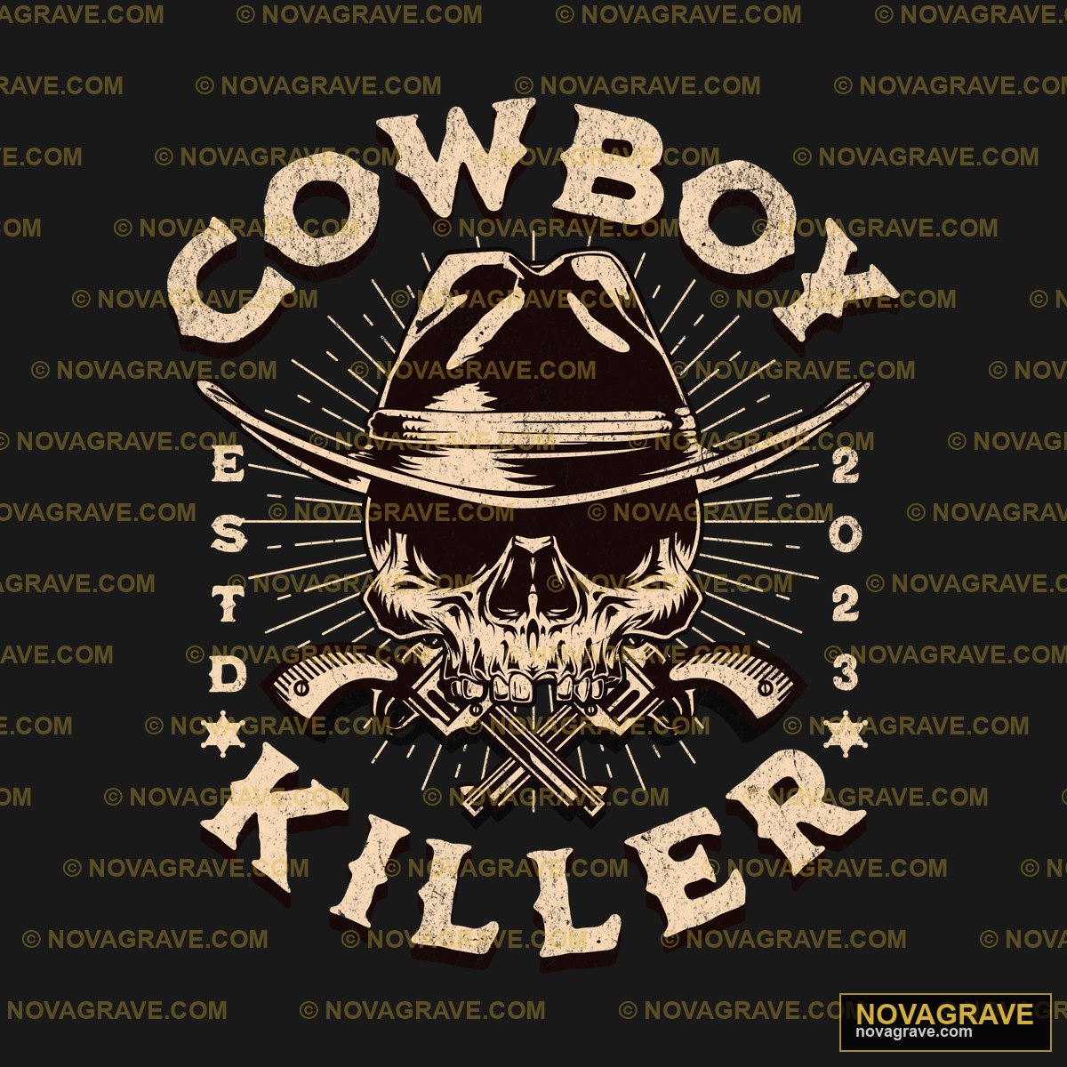 Cowboy Killer T Shirt Design Animals Wildlife - Design DTF