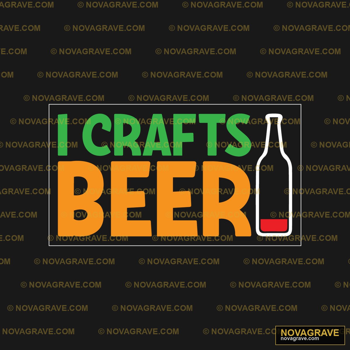 I Crafts Beer DTF Design - SVG/PNG/DXF for Laser Engraving