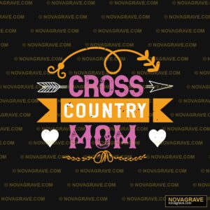 Cross Country Mom Logo Religious Spiritua - DTF Ontwerp