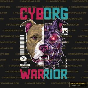 Cy Dog Warrior By Mike Schr Animals Wildlife - DTF Transfer Design