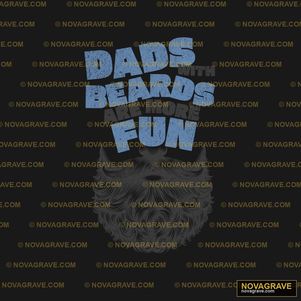 Dads Beards Fun By Thepaper Animals Wildlife - DTF Transfer Design