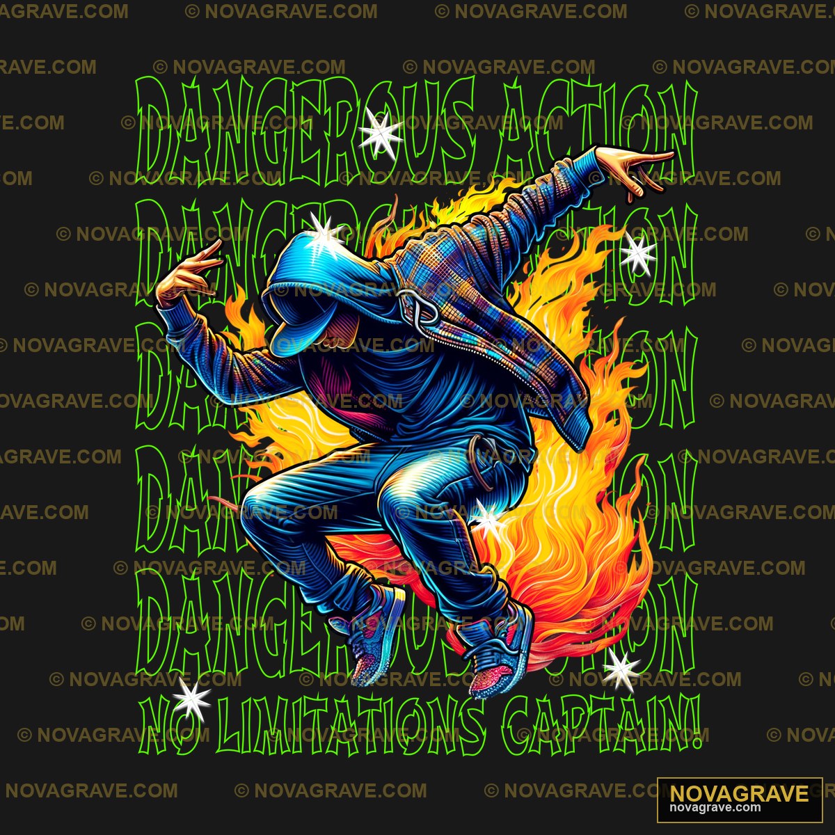 Dangerous Action Dance T Shirt Other Designs 2 - DTF Ontwerp