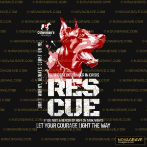 Dobermans Rescue Dogs Animals Wildlife - DTF Transfer Design