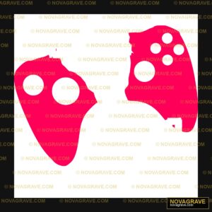 Pink Gaming Controller DTF Design SVG PNG DXF Instant Download