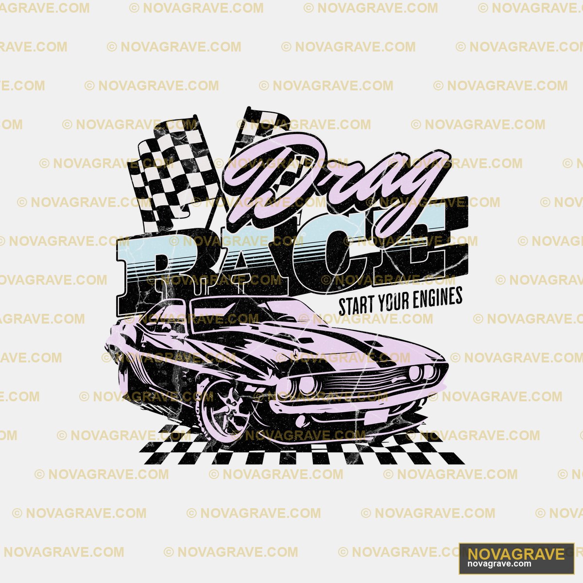 Drag Race Car T Shirt Other Designs - DTF Ontwerp
