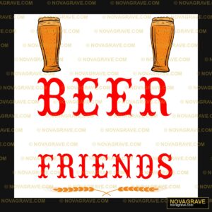 Drink Good Beer With Good Friends Animals Wildlife DTF Design