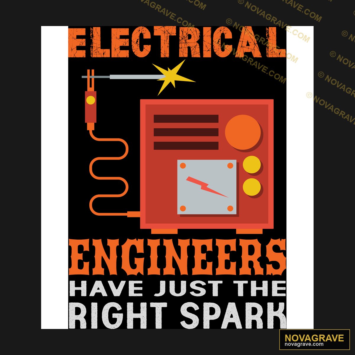 Electrical Engineers Right Spark DTF Design SVG PNG DXF