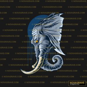 Elephant Head Vector Illustration Animals Wildlife - DTF Ontwerp