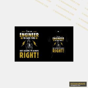 Engineer T Shirt Design Professions 3 - DTF Transfer Design