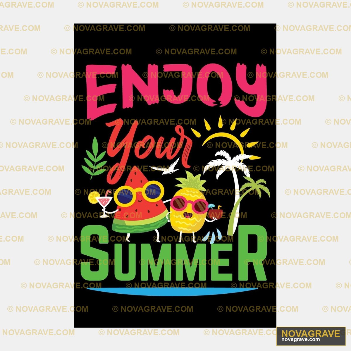 Enjoy Summer By Theartion Seasonal Holiday - DTF Ontwerp