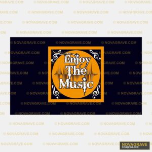 Enjoy The Music Logo Music Culture - DTF Ontwerp